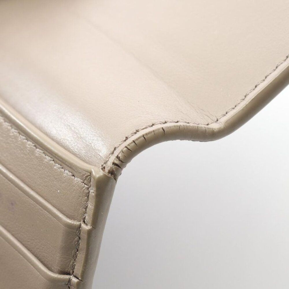 Celine Trifold Wallet Small Trifold Wallet Gray Beige Leather - Picture 7 of 11